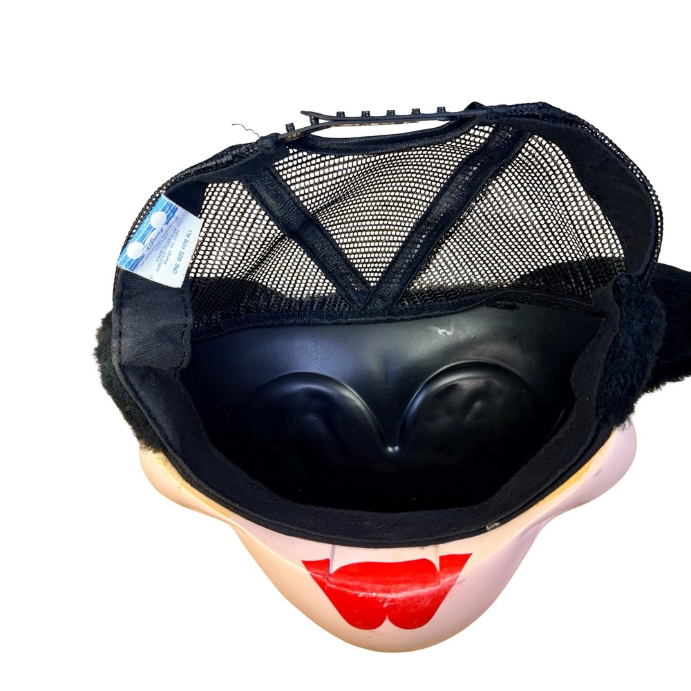 Vtg 1990s Disney‎ Minnie Mouse 3D Face Snapback Hat Mesh Trucker Made in USA Cap - Picture 5 of 12